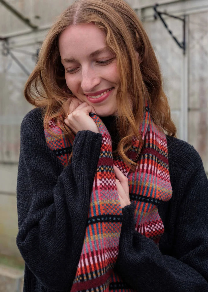 Modern Tartan Scarf - Forest