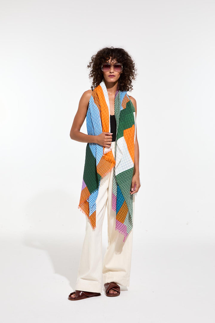 Ettore Scarf - Multicolour - Frontiers Woman