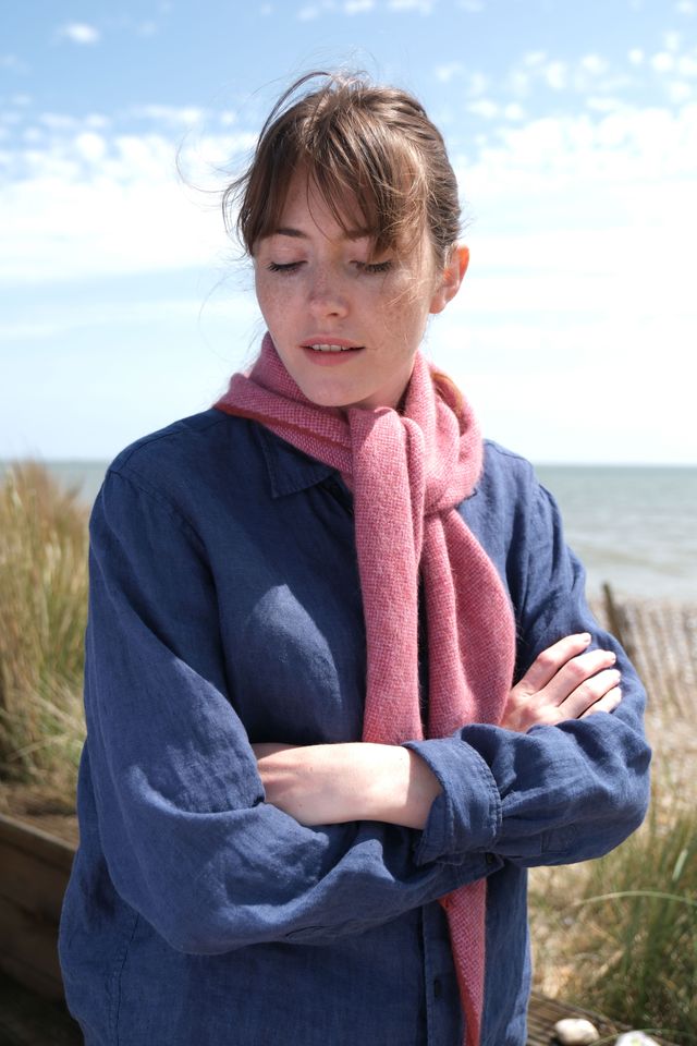 Triangle Scarf - Berry