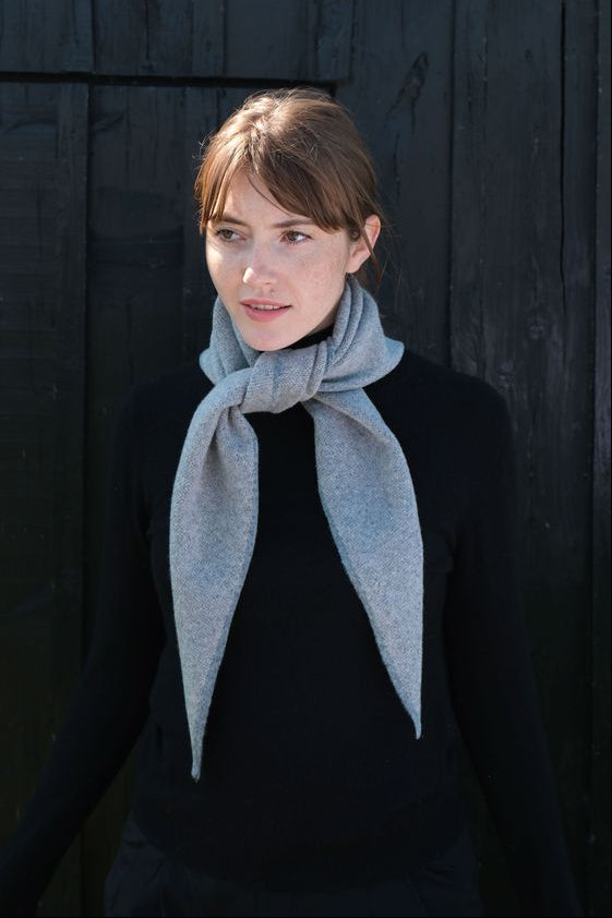 Triangle Scarf - Aqua