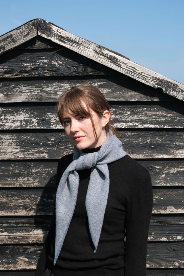 Triangle Scarf - Aqua