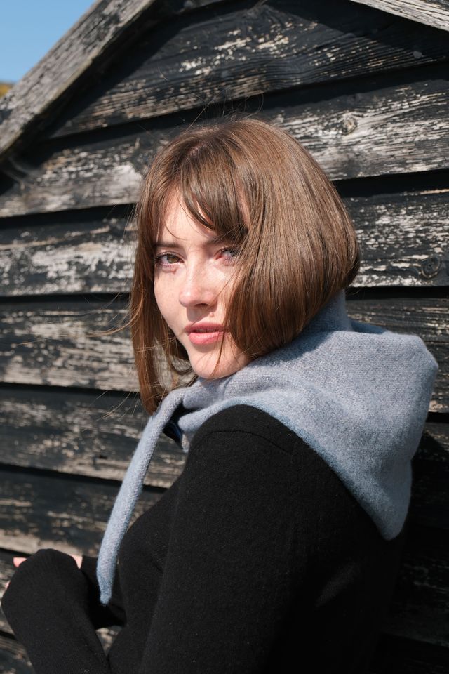 Triangle Scarf - Aqua