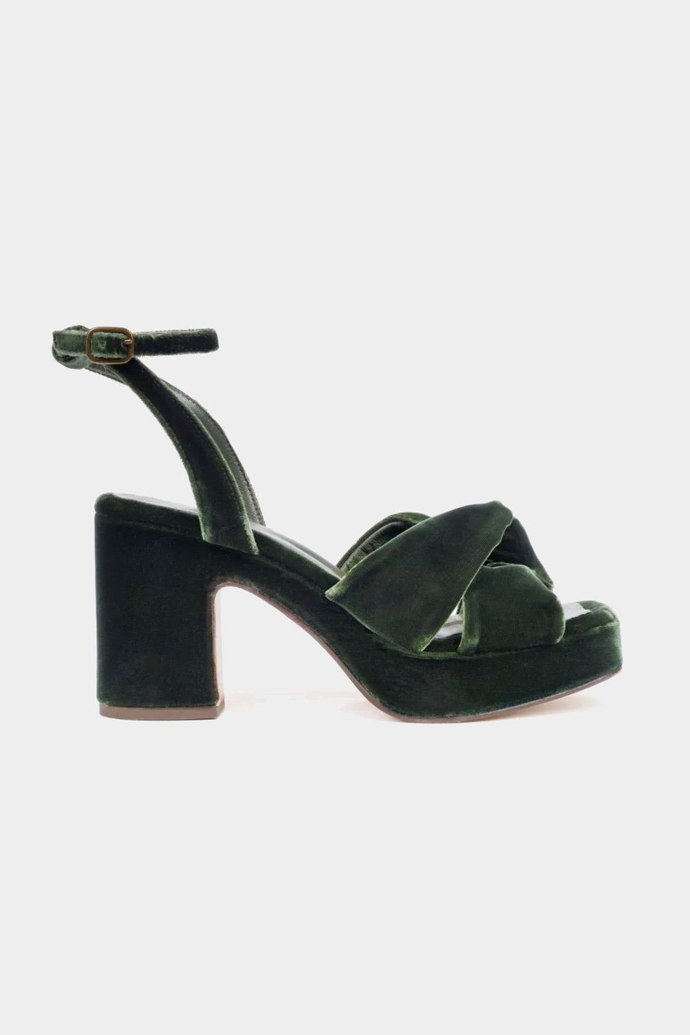 Hibiscus Platform Velvet Sandal - Frontiers Woman
