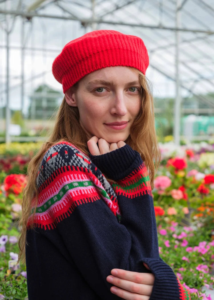 Stitch Beret - Red