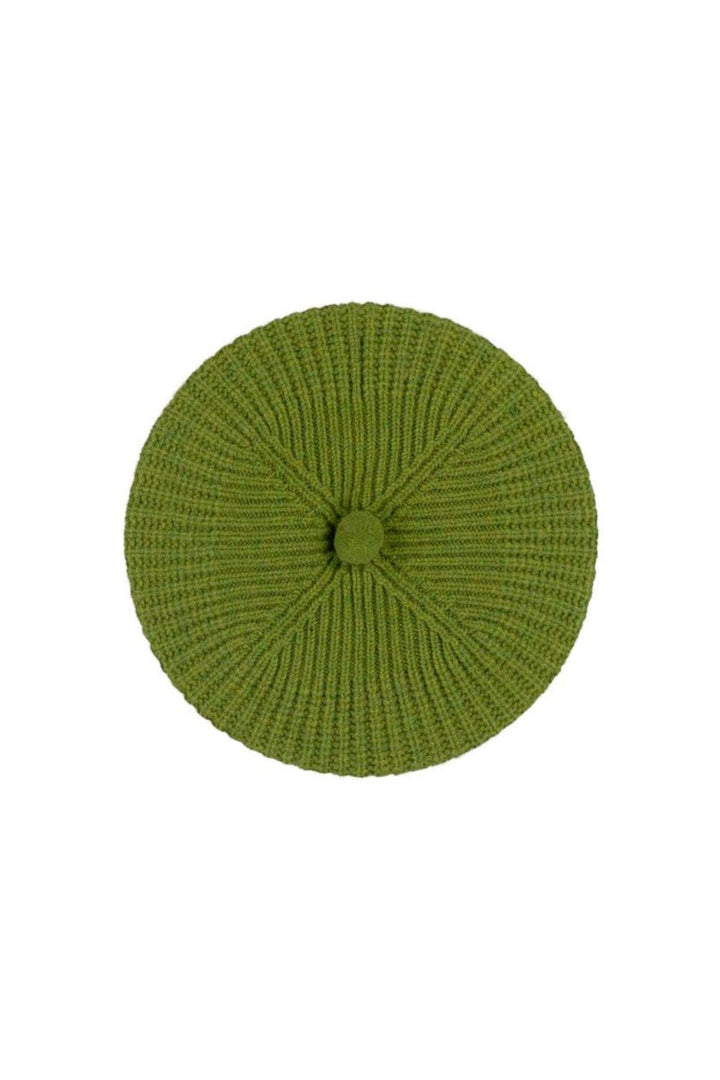 Stitch Beret - Moss Green