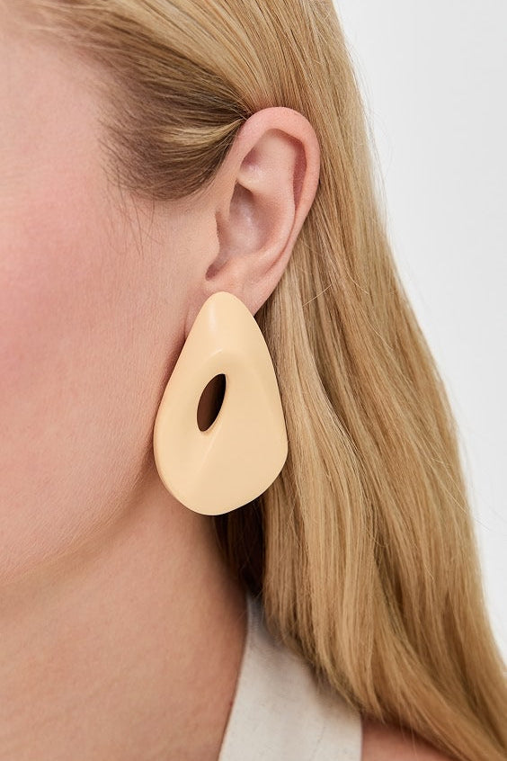 Briers Earrings - Oat Cream
