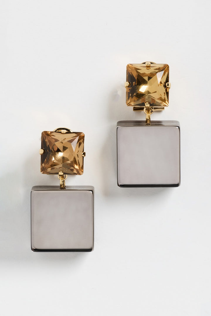 Halstead Gem Earrings - Dove