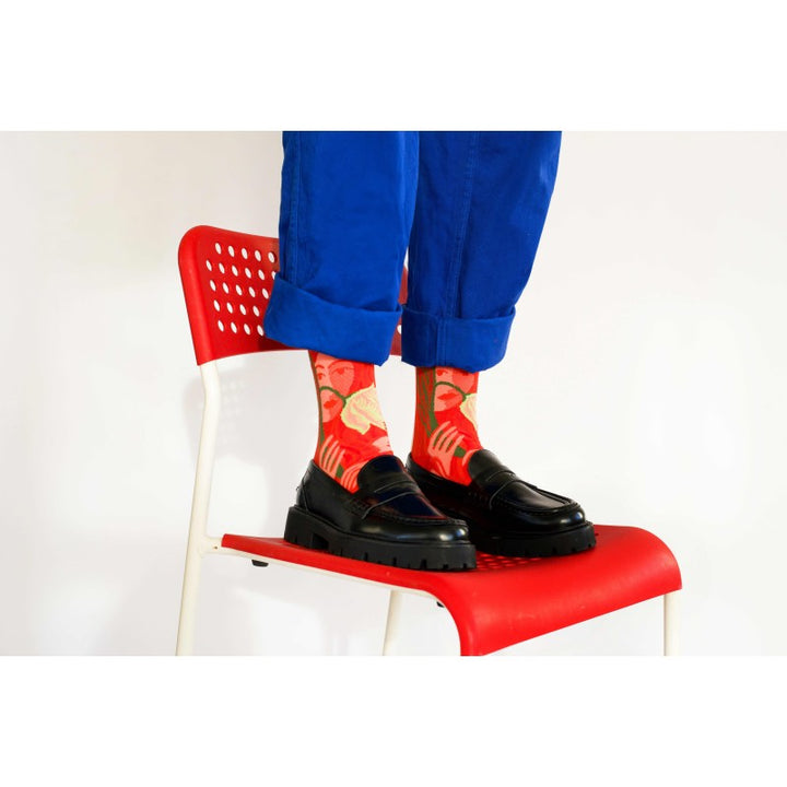 Face Socks - Red