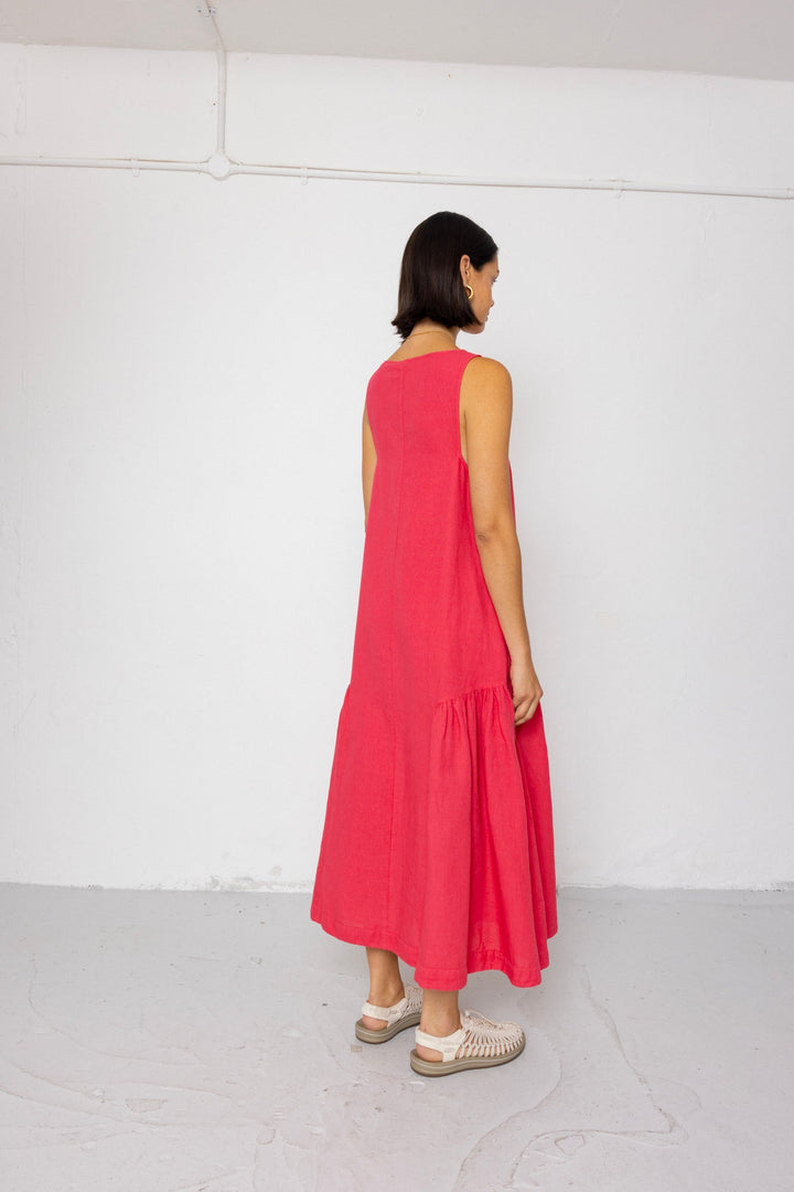 Sarah Dress - Rose Red - Frontiers Woman