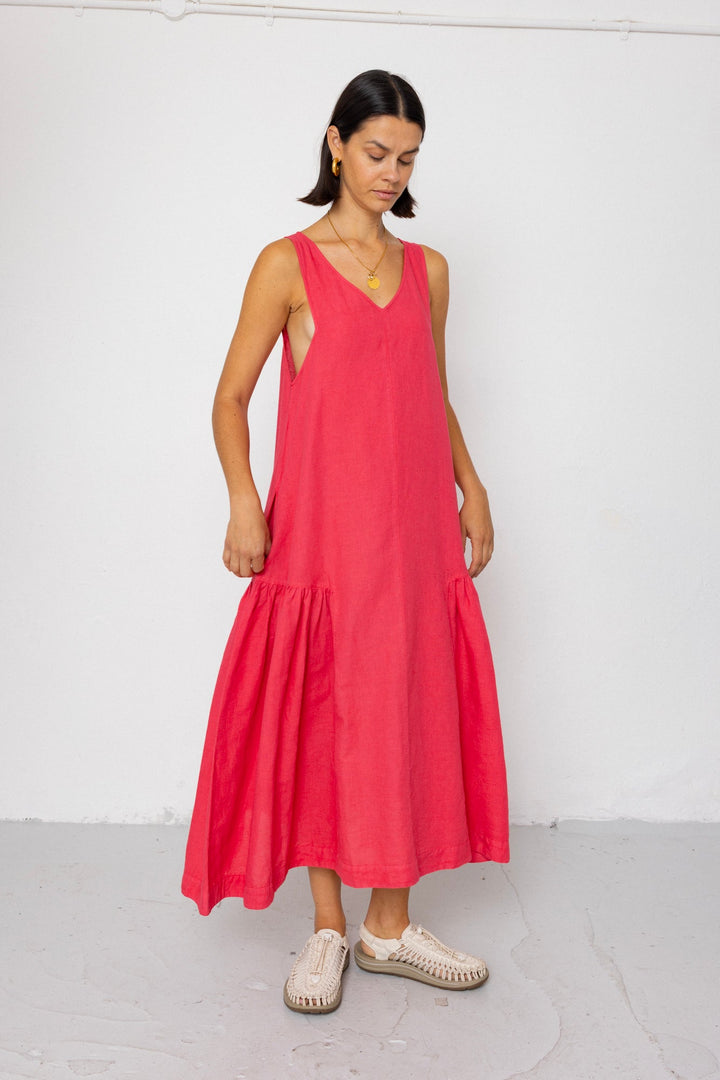 Sarah Dress - Rose Red - Frontiers Woman