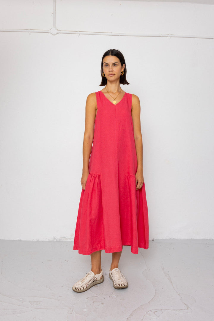 Sarah Dress - Rose Red - Frontiers Woman