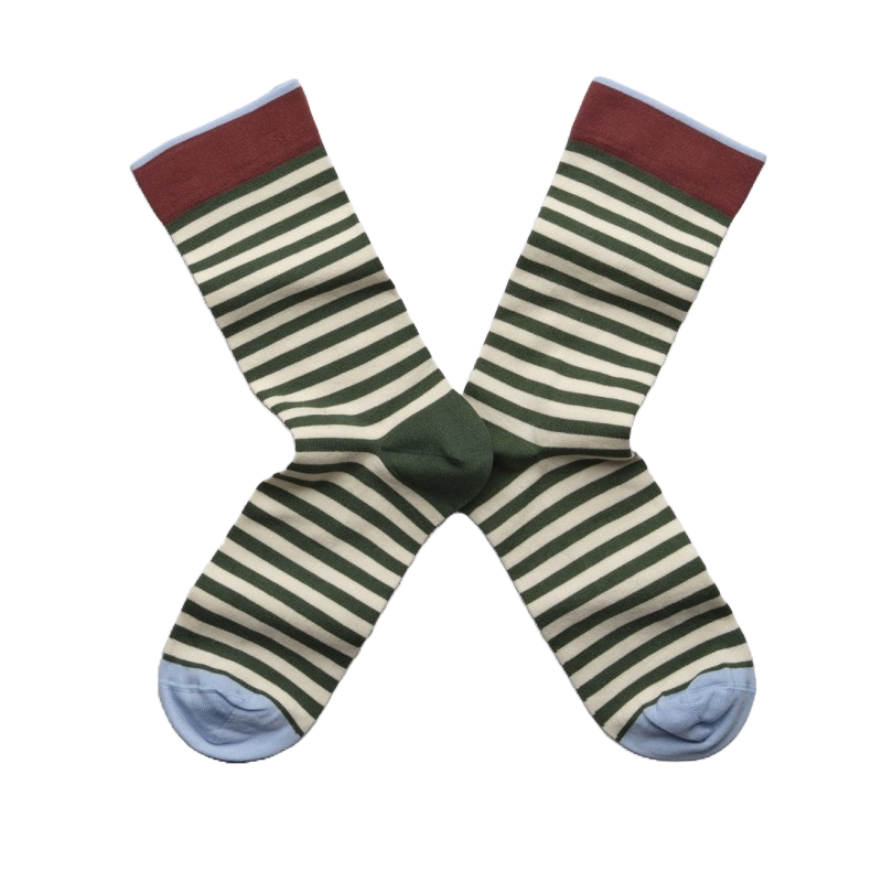 Stripe Spruce Socks