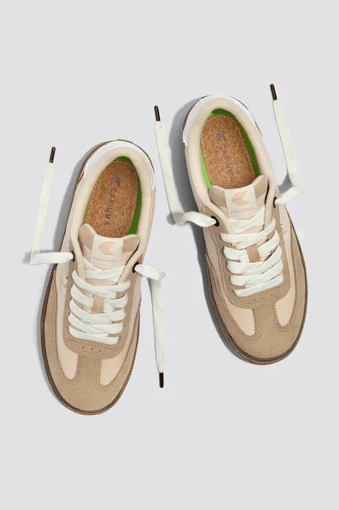Toca Sneakers - Light Cream Gum Nylon & Suede