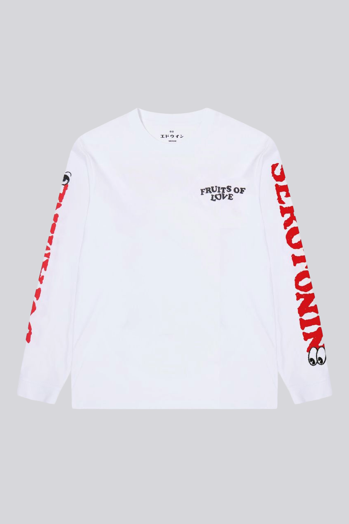 Fruits of Love LS T-Shirt - White