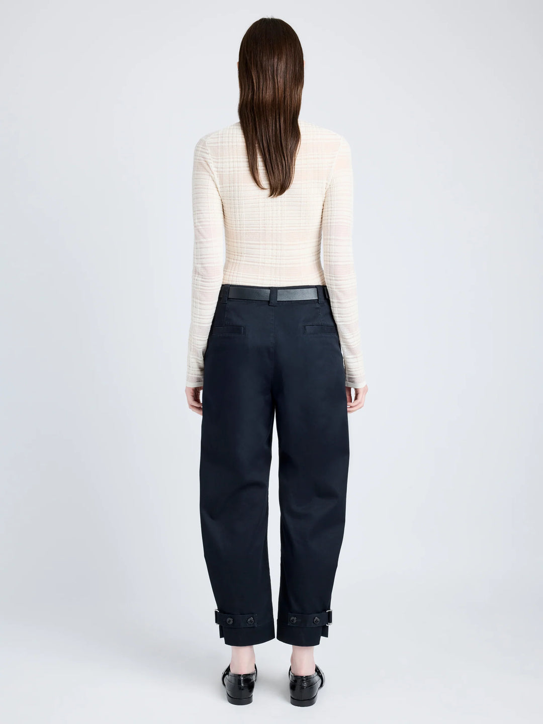 Kay Pant - Black Cotton Twill