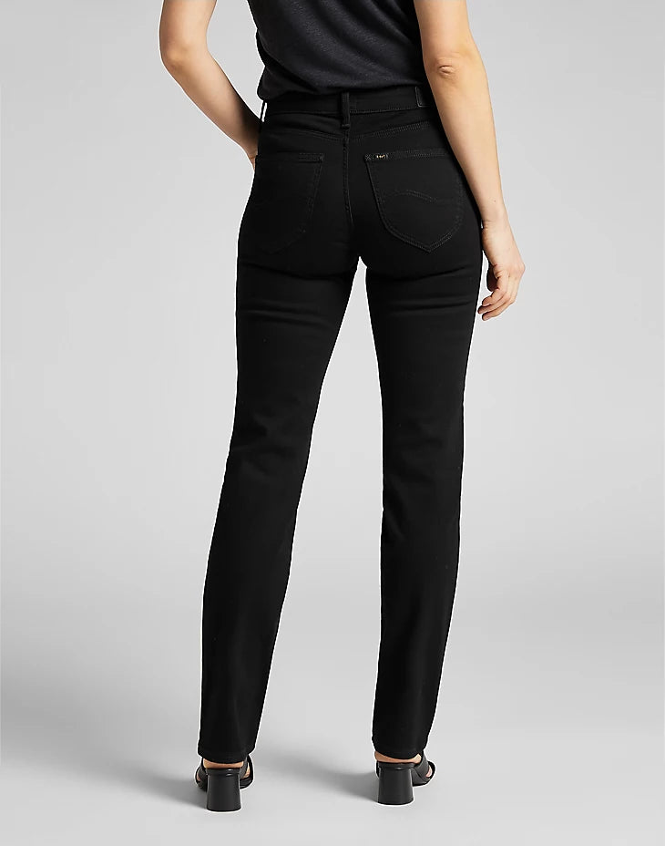 Marion Straight Jeans - Black Rinse - Frontiers Woman