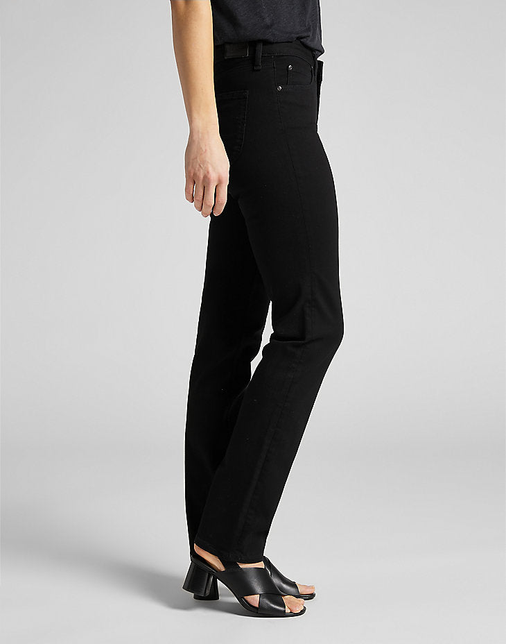 Marion Straight Jeans - Black Rinse - Frontiers Woman